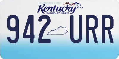 KY license plate 942URR