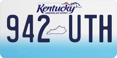 KY license plate 942UTH