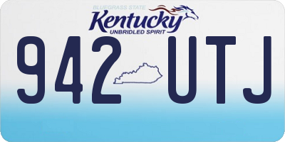 KY license plate 942UTJ