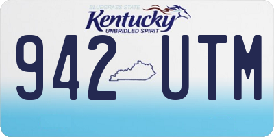 KY license plate 942UTM