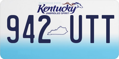 KY license plate 942UTT