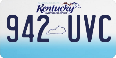 KY license plate 942UVC