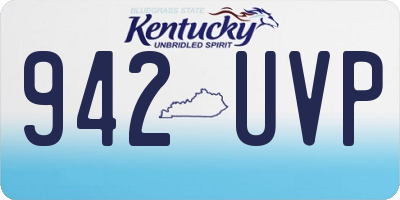 KY license plate 942UVP
