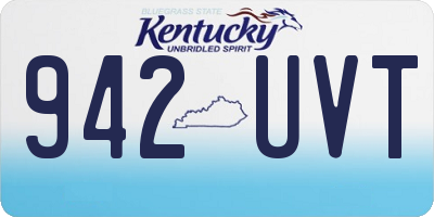 KY license plate 942UVT