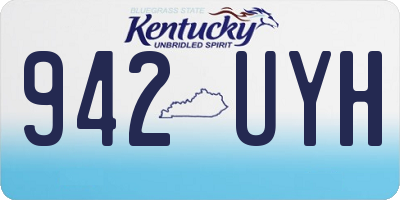 KY license plate 942UYH