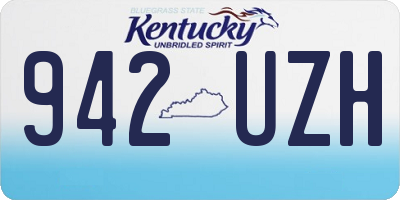 KY license plate 942UZH