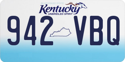 KY license plate 942VBQ