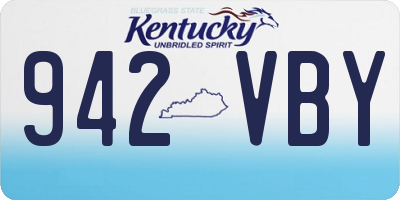 KY license plate 942VBY