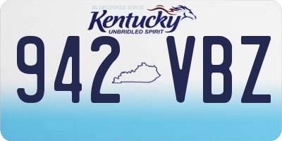 KY license plate 942VBZ