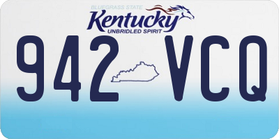 KY license plate 942VCQ