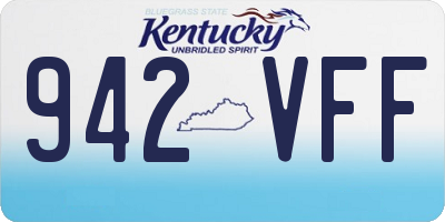 KY license plate 942VFF