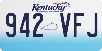 KY license plate 942VFJ