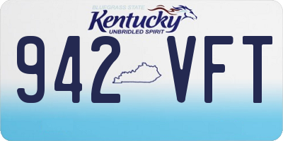 KY license plate 942VFT