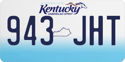 KY license plate 943JHT