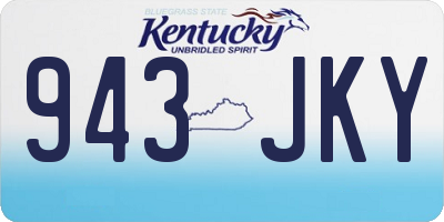 KY license plate 943JKY