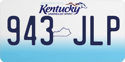 KY license plate 943JLP