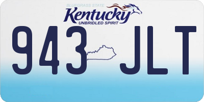 KY license plate 943JLT