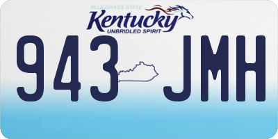 KY license plate 943JMH