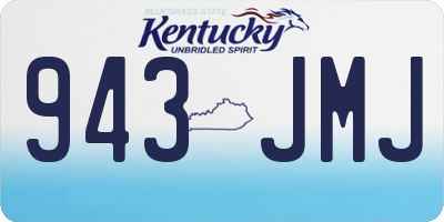 KY license plate 943JMJ