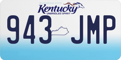 KY license plate 943JMP
