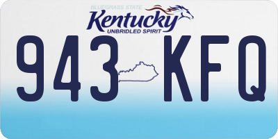 KY license plate 943KFQ