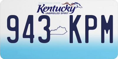 KY license plate 943KPM