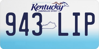 KY license plate 943LIP