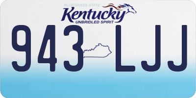 KY license plate 943LJJ