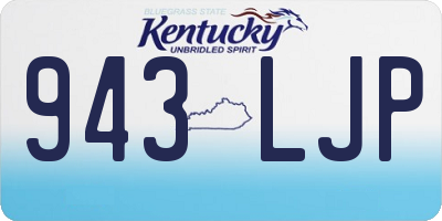 KY license plate 943LJP