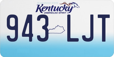 KY license plate 943LJT