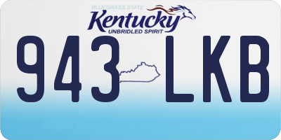 KY license plate 943LKB