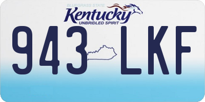 KY license plate 943LKF