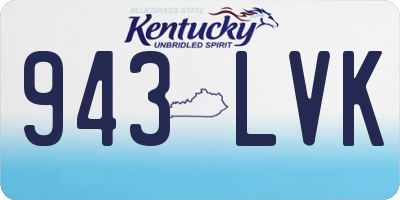 KY license plate 943LVK