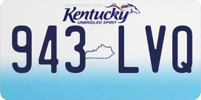 KY license plate 943LVQ