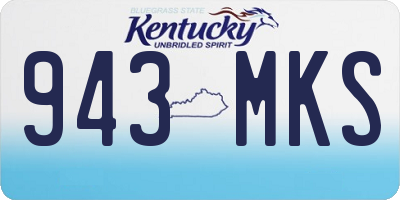 KY license plate 943MKS