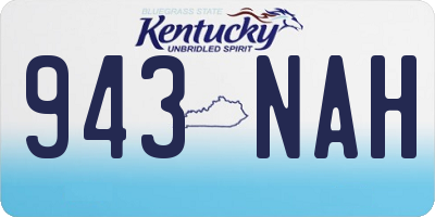 KY license plate 943NAH