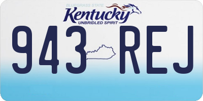 KY license plate 943REJ