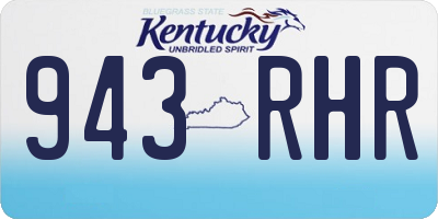 KY license plate 943RHR