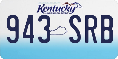KY license plate 943SRB