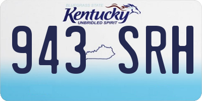 KY license plate 943SRH