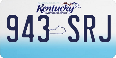 KY license plate 943SRJ