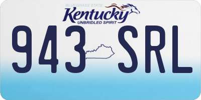 KY license plate 943SRL