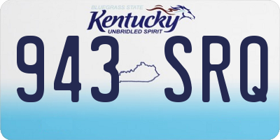 KY license plate 943SRQ