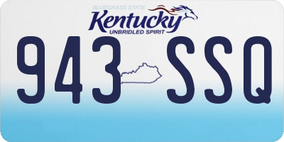 KY license plate 943SSQ