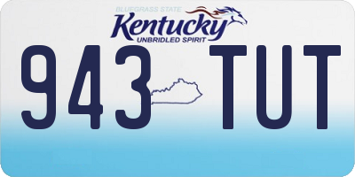 KY license plate 943TUT