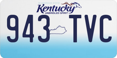 KY license plate 943TVC