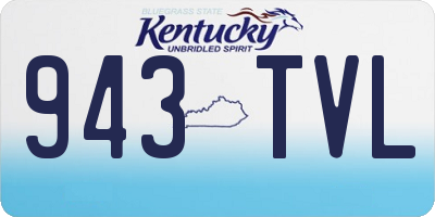 KY license plate 943TVL