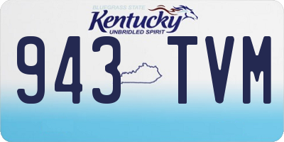 KY license plate 943TVM