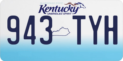 KY license plate 943TYH