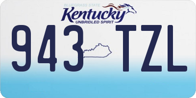 KY license plate 943TZL